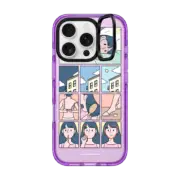 iPhone 16 Pro Impact Ring Stand Case MagSafe Compatible Sundae Kids- Self Care Comic