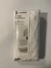 New Ikea Nattjasmin Full/Double Fitted Sheet 53” x 74” White 310 Thr 703.437.16
