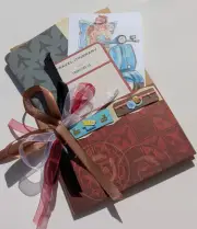 Travel premade stuffed pocket kit, junk journal, planners, cards