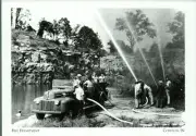 *Indiana Postcard-"Lanesville Fire Department" /Testing/ *Corydon, IN (G30-S3}