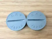 KKT - AMX Pedal Caps - Grey - old school bmx