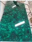 Green Agate Stone Conference Office Meeting Desk Top Home & Living Room Decors