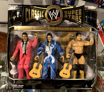 WWE Classic Superstars Jimmy Hart Honky Tonk Man Greg Valentine 3 Pack Jakks Ltd
