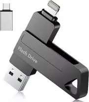 Iphone Flash Drive,Iphone Photo Storage 512GB USB 3.0 Memory Stick,3 In-1 Photo