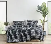 MARIMEKKO - Queen Duvet Cover Set, Cotton Bedding with Matching Shams & Butto...