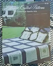 COLONIAL QUILTED PATTERNS Cross Stitch Quilt Pamphlet Needle Art Work Booklet H