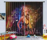 Wild Concert template 3D Curtains Blockout Photo Printing Curtains Drape Fabric