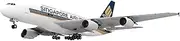 1:120 Scale Simulation Aircraft Model A380 Singapore Airlines Paper Model Set Plane Toy Plane Model (Unassembled Kit)