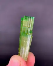 Aesthetic TOURMALINE Tower Type Crystal With Emerald Green Cap