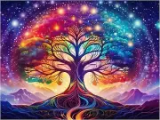 Colorful Tree of Life Accent Tile Mural Kitchen Bathroom Wall Art Backsplash