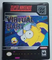 Virtual Bart CASE ONLY Super Nintendo SNES Box BEST QUALITY AVAILABLE