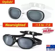 Prescription Myopia Swimming Goggles Anti-fog UV Adult -1.5 to -7.0 NEW Stylish!