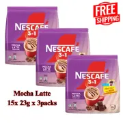 NESCAFE 3 In 1 Mocha Latte Coffee 23g x 15 x 3packs - FREE SHIPPING