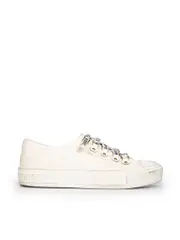 White Walk’N’Dior Lace-Up Trainers