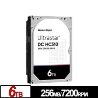 在飛比找Yahoo奇摩購物中心優惠-WD Ultrastar DC HC310 6TB 3.5吋