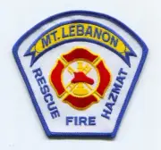 Mount Lebanon Fire Rescue Department Patch Pennsylvania PA