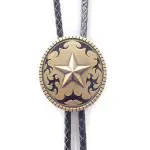 【米蘭精品】BOLO TIE波洛領帶(鍍銅刺青風格五角星美式領帶男配件74GX24)