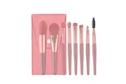 8pcs Makeup Brush Set Foundation Blusher Cosmetic Brushes Pink