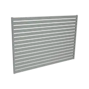 ProtectorAl 1800 W x 1200 mm H Palladium Silver Aluminium Slat Screen Kit