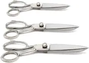 OdontoMed2011 8 10 12 Professional Tailor Sewing Shears Scissors 3pcs Excellent