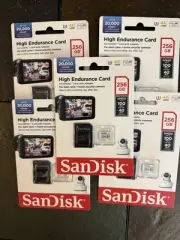 SanDisk High Endurance Micro SD Memory Card 256GB NEW PACK OF 5