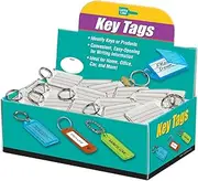 Lucky Line Extra Strength Key Tag with Split Ring, Clear, 100 Per Display Box (20400)