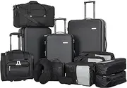 [Travelers Club] 14-Piece Riddock Luggage and Travel Accessories Set