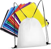 TOGEVAL 12Pcs Drawstring Backpacks String Bags Lightweight Gym Bags for Men Women Versatile Storage for Sports Travel Hiking and Everyday Use