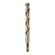 Drill Bit 23/64" Gold Oxide M35 HSS Twist Drill Bit with 1/4" Hex Shank