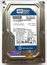 在飛比找Yahoo!奇摩拍賣優惠-WD硬碟 3.5吋 500GB SATA3 6Gb/s WD