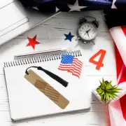 Bookmark - Laser Engraved Wood Book mark - American Flag - USA, Patriotic