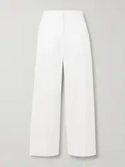 [TOTEME] TOTEME - Organic Cotton-poplin Pants - White - DK36 DK 36 White
