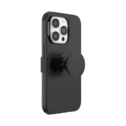PopSockets PopCase iPhone 14 Pro Phone Case Stand Grip Mount Holder - Black