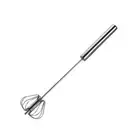 12inch Stainless Steel Semi-Automatic Whisk, Hand Push Rotary Blender Egg3510