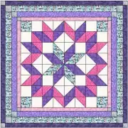 Easy Quilt Kit Carpenters Wheel Unicorn Dance! Precut Ready to Sew