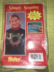 Simply Sequins Kit ~ Christmas Joy - Sulyn Industries Craft Kit Vintage
