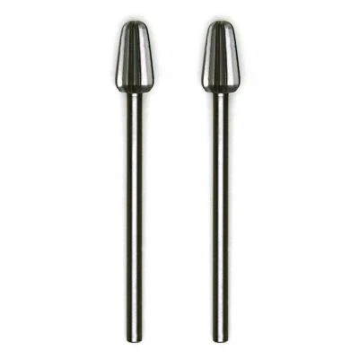 Proxxon - Tungsten vanadium cutter, rounded cone, 2 pcs., 5/32" + 15/64"