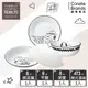 【美國康寧】CORELLE SNOOPY復刻黑白品味生活4件式餐具組-D06