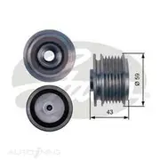 Gates Alternator Pulley - OAP7112