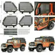 4Pcs 1/10 RC Car Metal Window Guard Net for Trx-4RC4WD D90 D110 Defender Parts