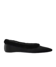 Velvet ballet flats 35,36,37,38,39,41,42 Black