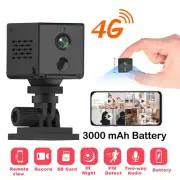 4G Mini Security Camera SIM Card PIR Motion Nanny Cam Wireless Night Vision DVR