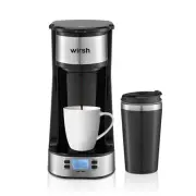 Single Serve Coffee Maker- Small Coffee Maker with Programmable Timer and LCD...