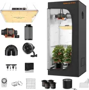 Spider Farmer Grow Tent Kit Complete 2.3X2.3Ft SF-1000 Dimmable Samsung LM301...