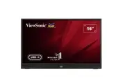 ViewSonic 16' IPS VA1655 FHD USB-C, Mini HDMI, Speakers Video Extension, vertical display, 53 degrees tilt, Mac OS. 1KG Ultra Portable Monitor laptop