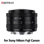 AstrHori 6.5mm F2 Manual Focus Wide Angle Fisheye Lens for Sony Nikon Canon Fuji