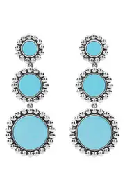 LAGOS Maya Ceramic Triple Circle Drop Earrings