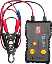 Wadukud Fuel Injector Tester, Fuel Injector Cleaning Tool Kit, 4 Pluse Modes Fuel Injector Flush Cleaner Adapter with LED Display