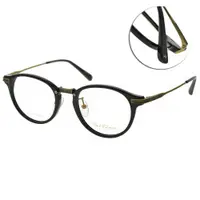 在飛比找PChome24h購物優惠-PAUL HUEMAN 光學眼鏡 學院風圓框款(黑-復古銅)