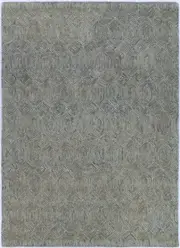 Sophia Diamond Ash & Blue Wool Rug